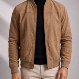 Men's Leather Bomber Jacket – Premium Leather