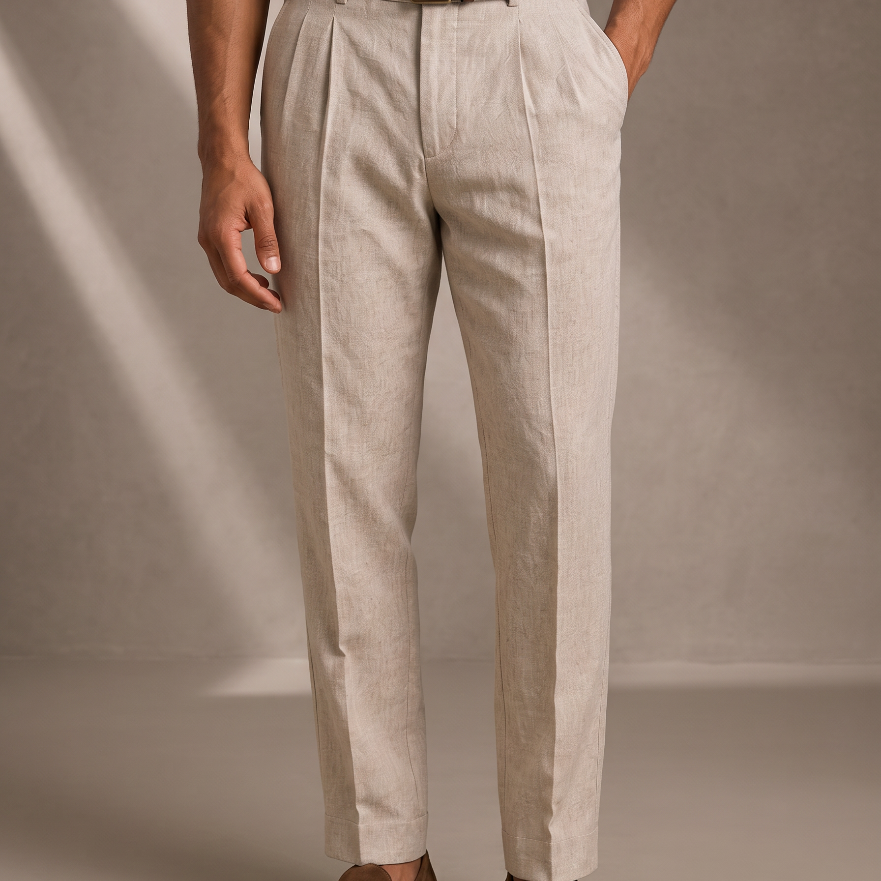 Men's Tailored Pleated Trousers