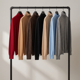 Men's Fine Knit Mock Neck Sweater