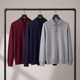Men's Merino Polo Jumper – Pure Merino Wool