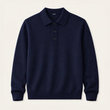 Men's Merino Polo Jumper – Pure Merino Wool
