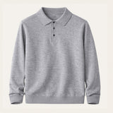 Men's Merino Polo Jumper – Pure Merino Wool