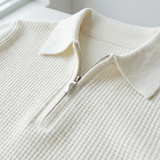 Men's Quarter Zip Sweater – Waffle Knit