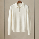 Men's Quarter Zip Sweater – Waffle Knit