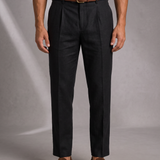 Men's Linen Pleated Trousers
