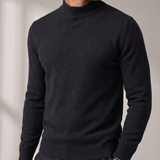 Men's Fine Knit Mock Neck Sweater