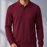 Men's Merino Polo Jumper – Pure Merino Wool