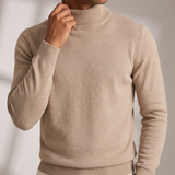 Men's Fine Knit Turtleneck Sweater