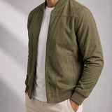Men's Leather Bomber Jacket – Premium Leather