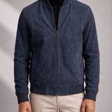 Men's Leather Bomber Jacket – Premium Leather