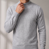 Men's Fine Knit Mock Neck Sweater