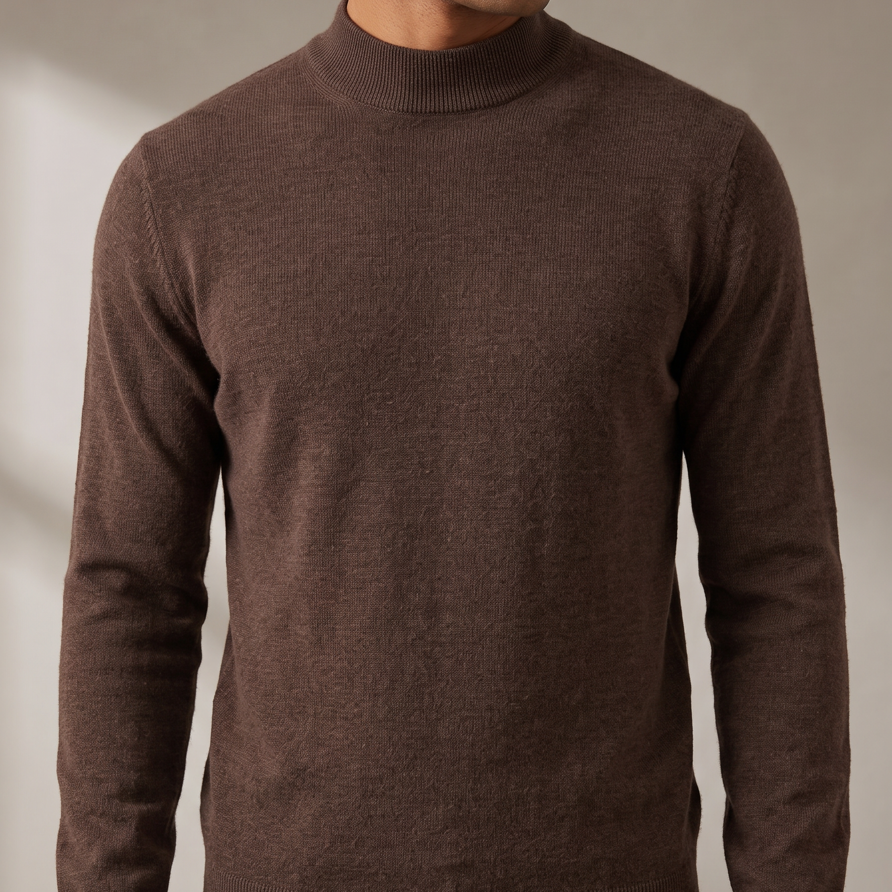 Men's Fine Knit Turtleneck Sweater