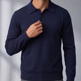 Men's Merino Polo Jumper – Pure Merino Wool