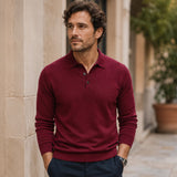 Men's Merino Polo Jumper – Pure Merino Wool