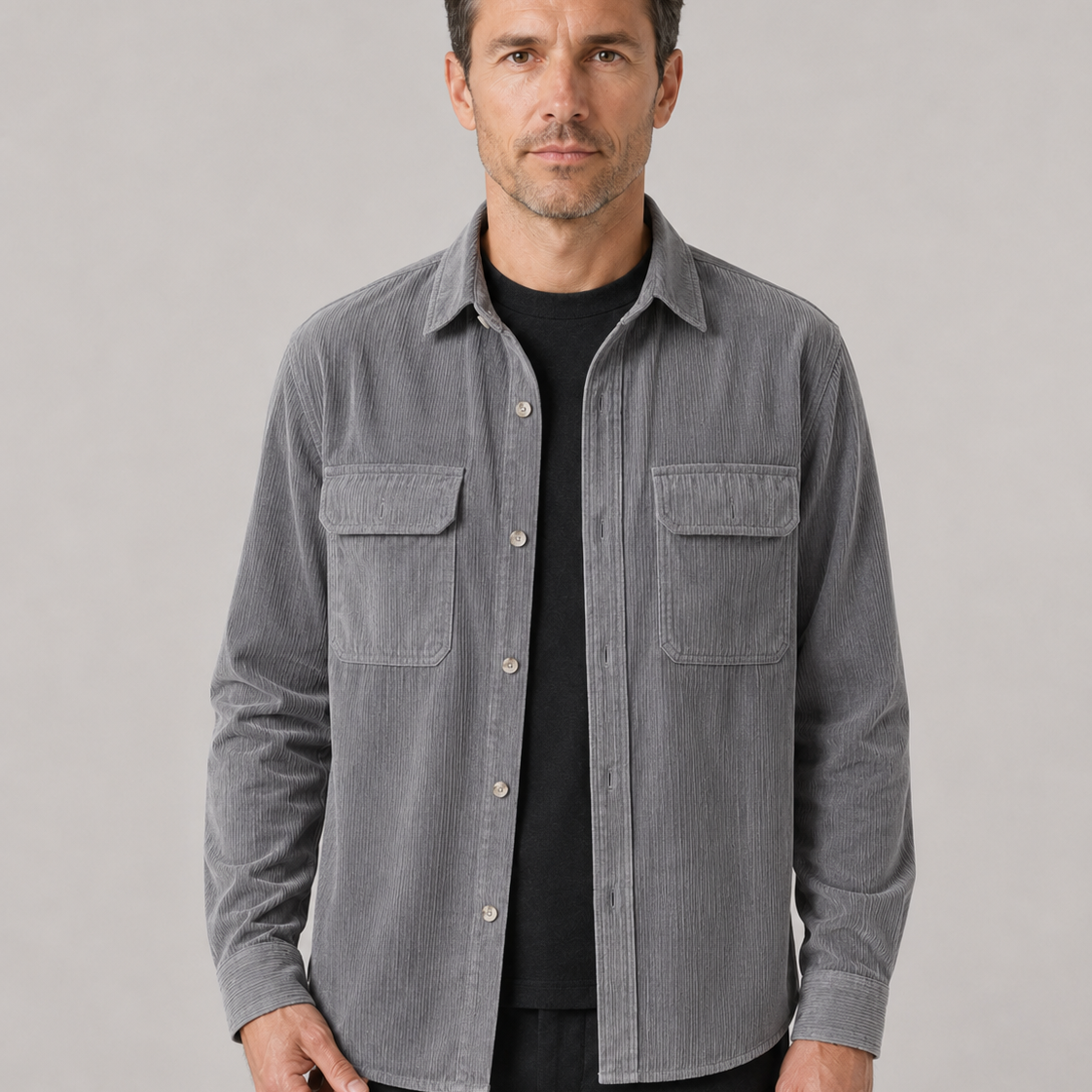 Men's Corduroy Overshirt – Soft Cotton