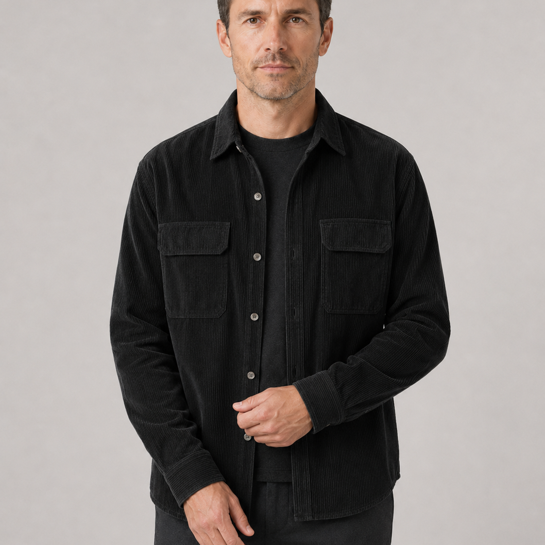 Men's Corduroy Overshirt – Soft Cotton
