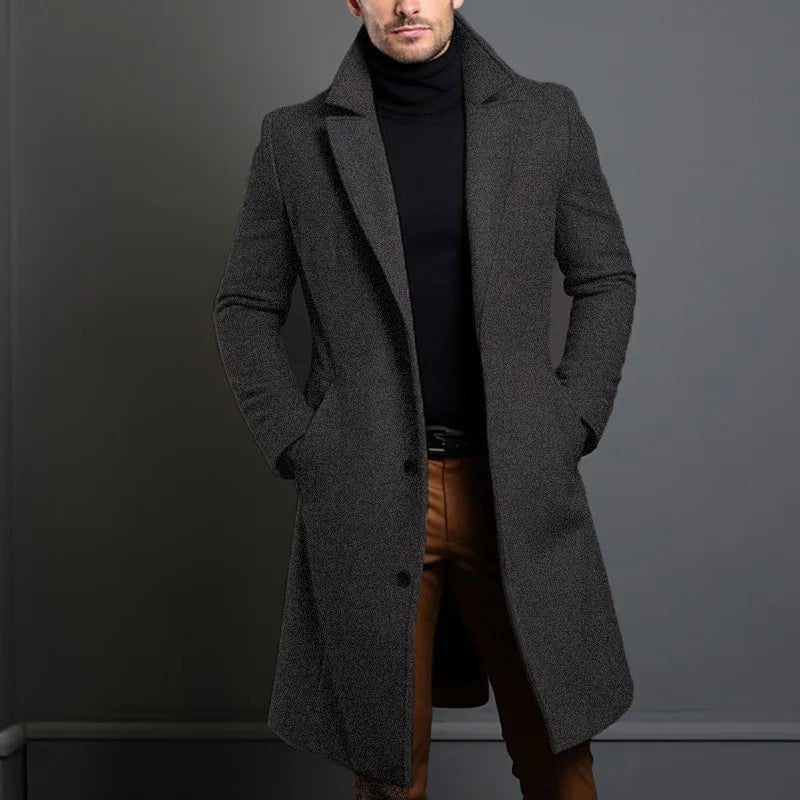 Men's Wool Overcoat – Tailored Fit