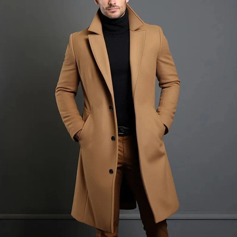 Men's Wool Overcoat – Tailored Fit