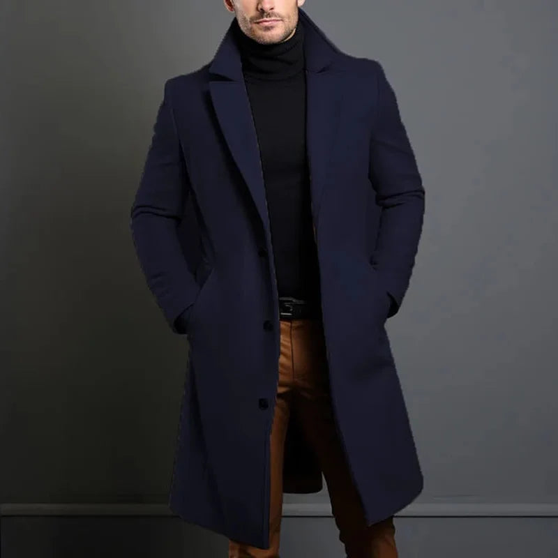 Men's Wool Overcoat – Tailored Fit