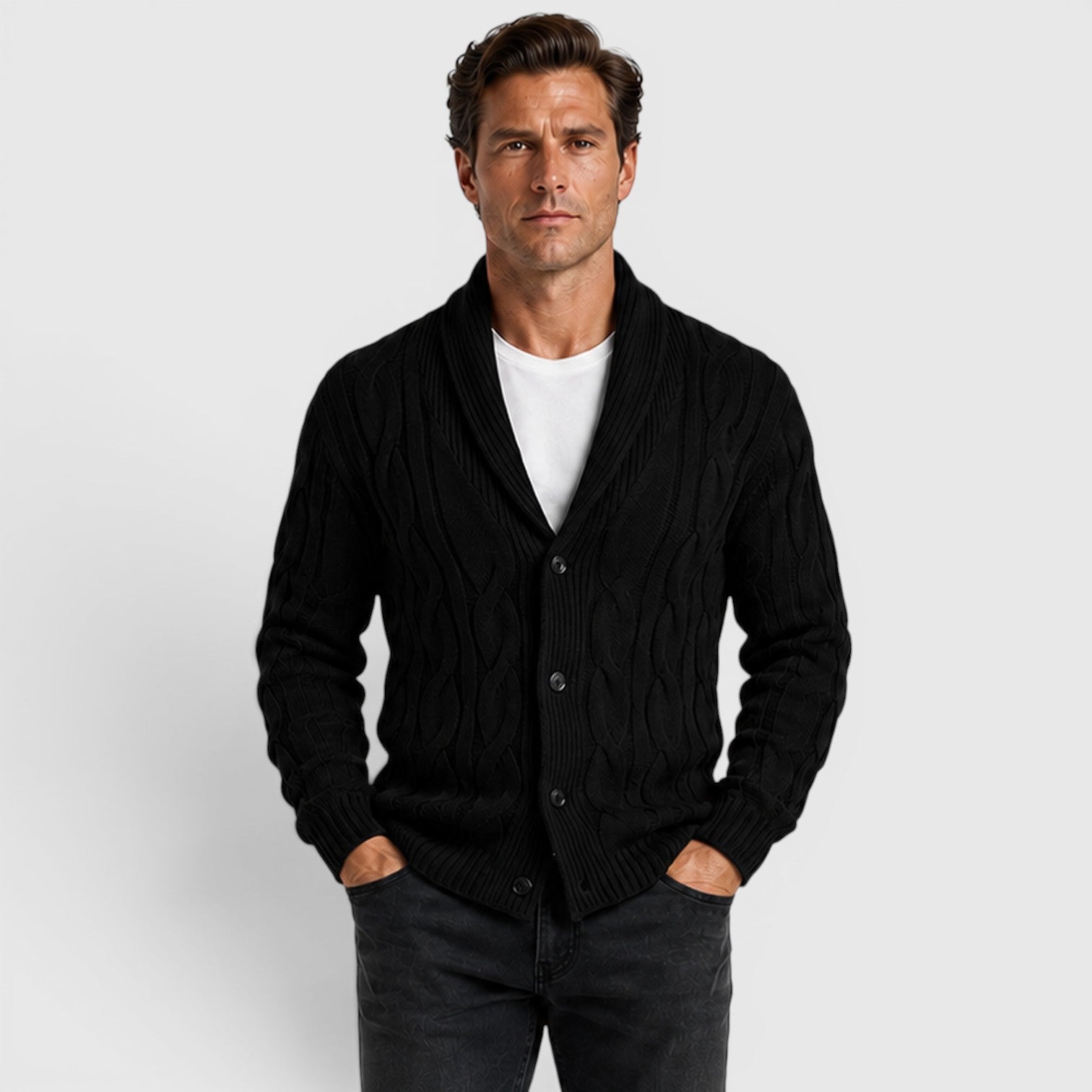 Men's Chenille Cardigan – Soft & Cosy