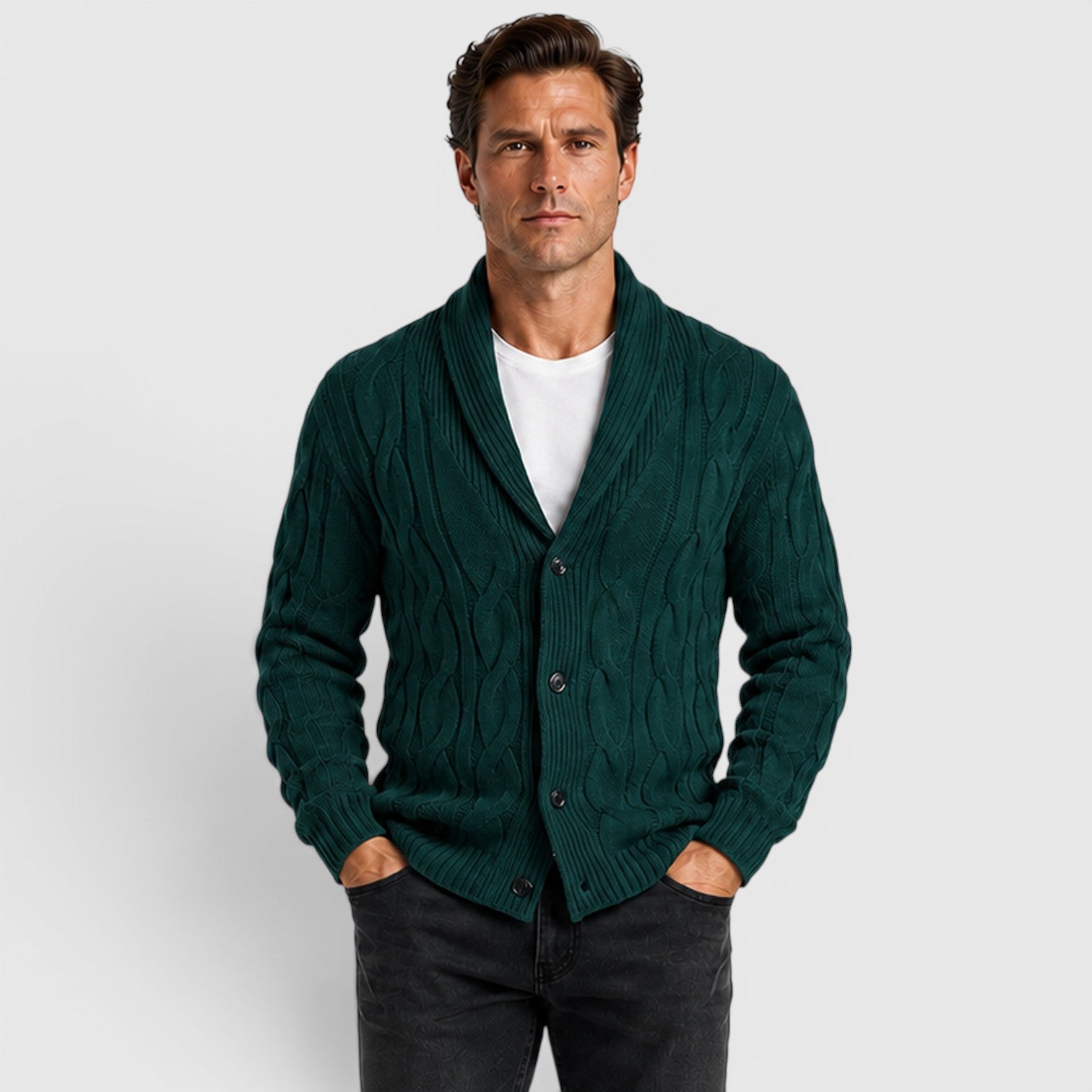 Men's Chenille Cardigan – Soft & Cosy