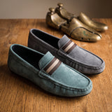Men's Suede Buckle Loafers – Understated Style