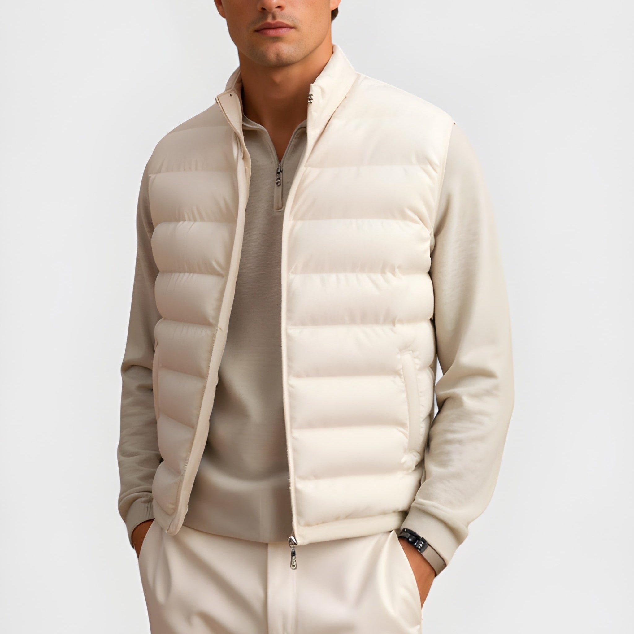 Men's Down Puffer Vest – Slim & Warm