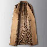 Men's Double-Breasted Overcoat – Wool Blend