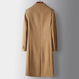 Men's Double-Breasted Overcoat – Wool Blend